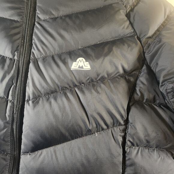 EMS Black Down Puffer Jacket M Packable 80/20 Feather RN57113 F21W2069 - Picture 2 of 12